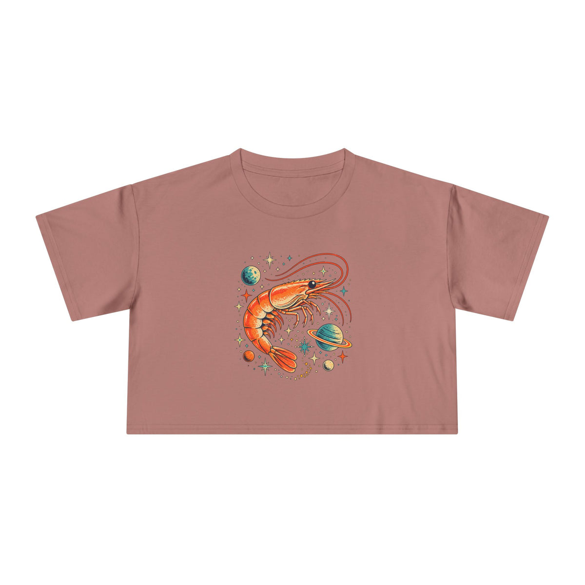 Cosmic Prawn — Women’s Crop Top