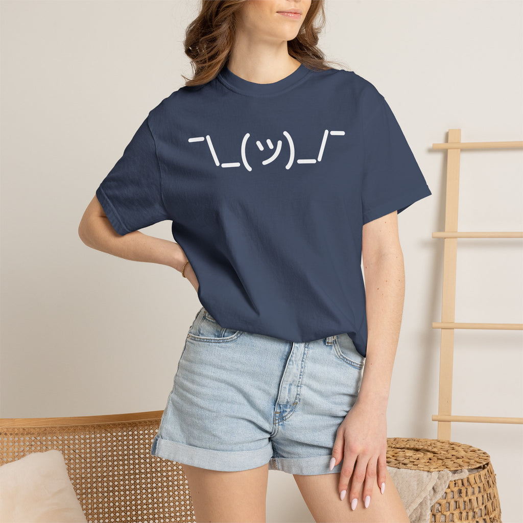 Shrug Emoticon - Dark