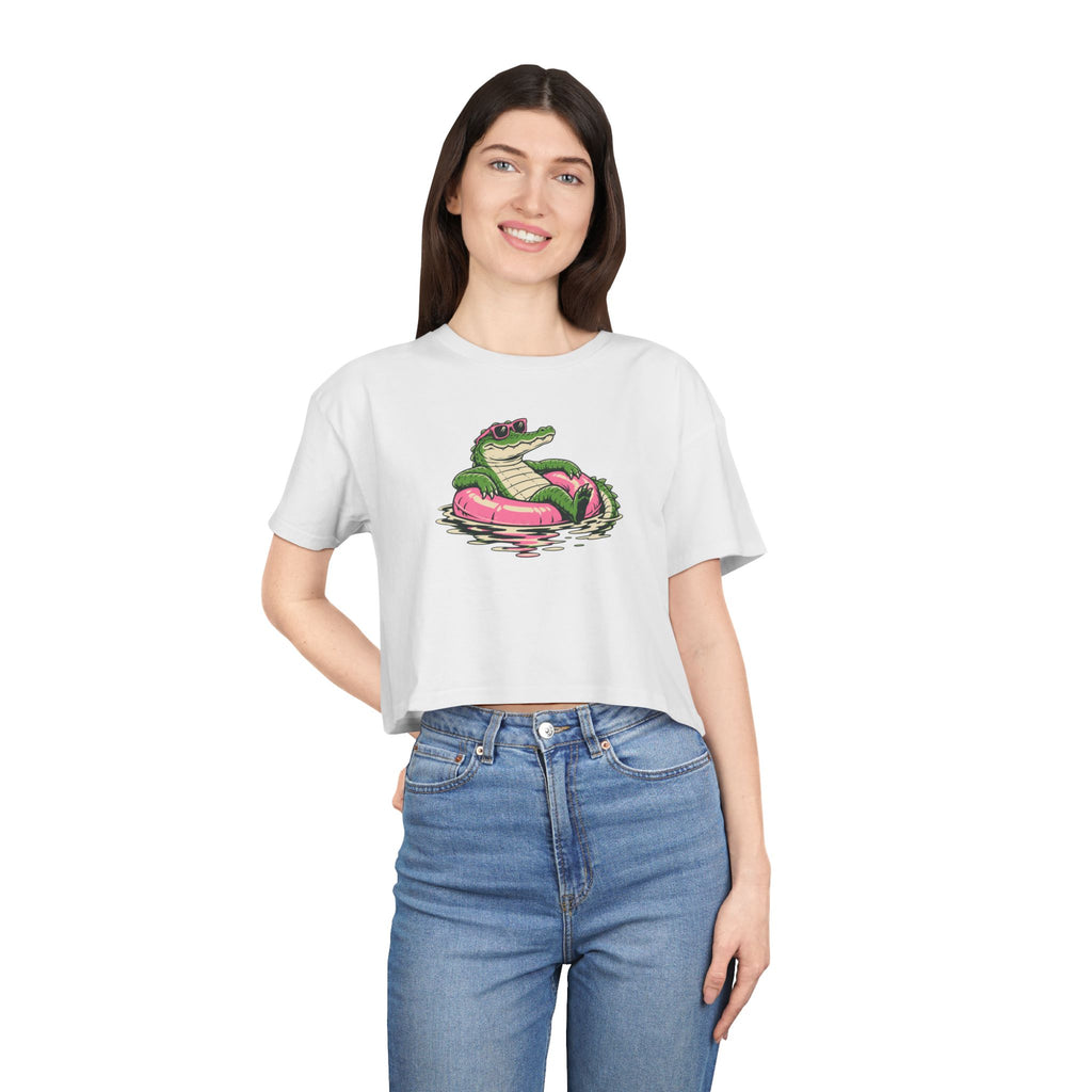 Croc Holiday — Women’s Crop Top