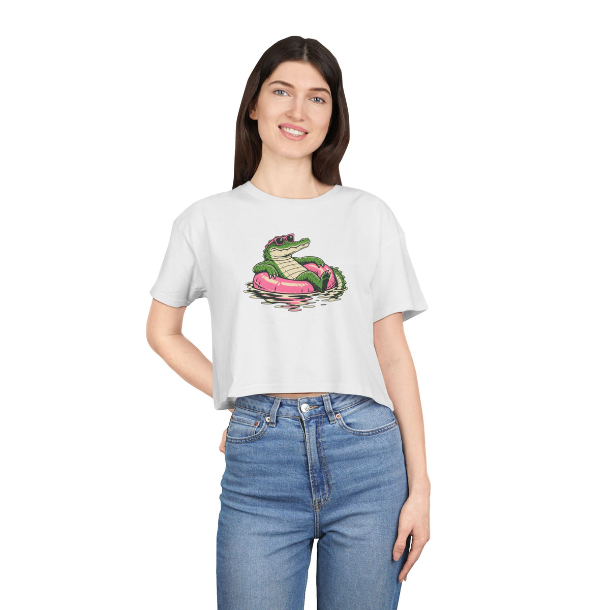 Croc Holiday — Women’s Crop Top