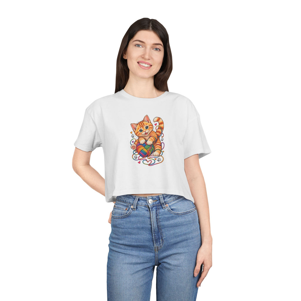 Rainbow Kitty - Women's Crop