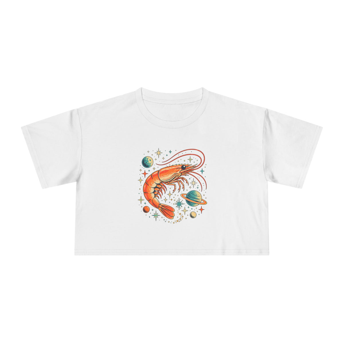 Cosmic Prawn — Women’s Crop Top