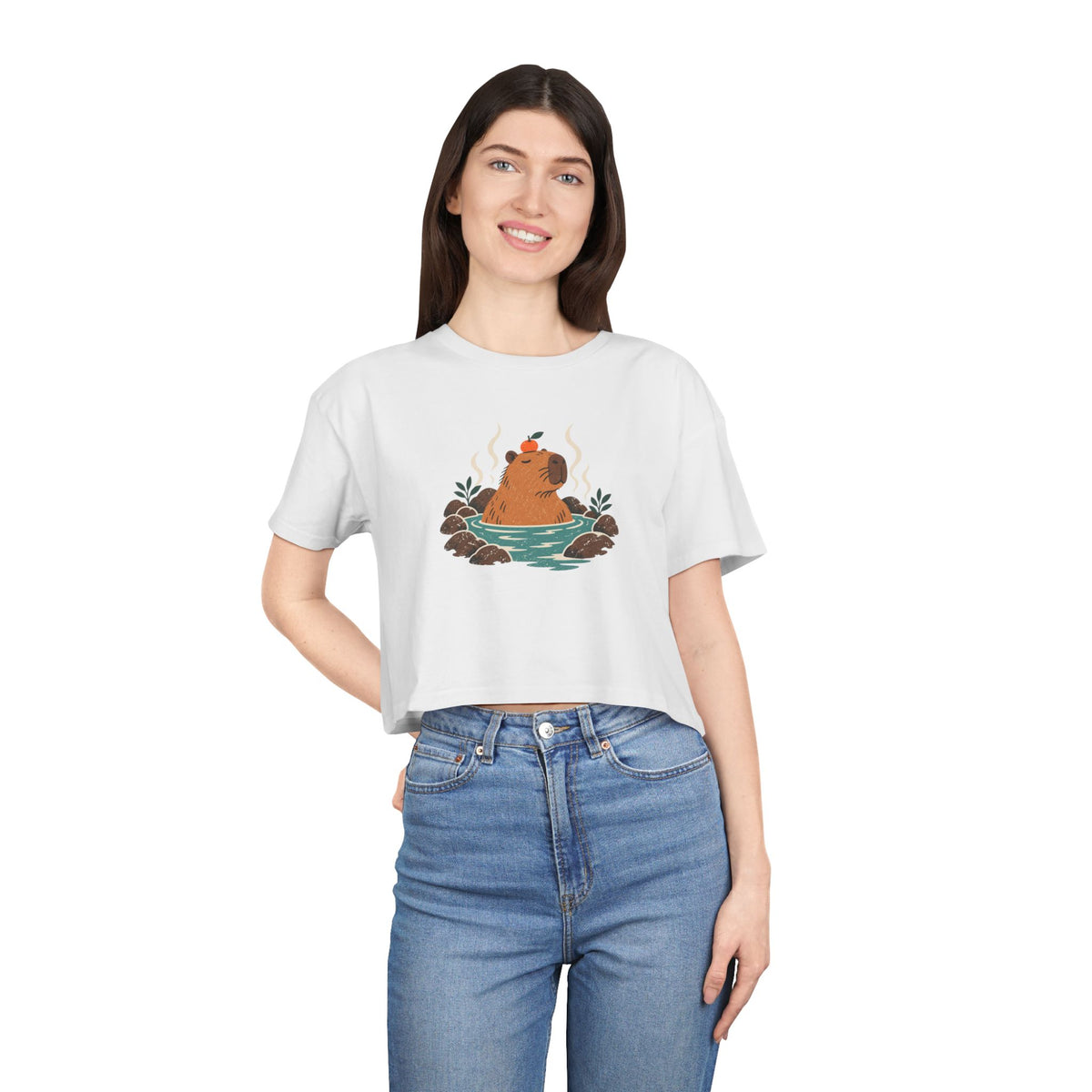 Capybara Spa— Women’s Crop Top