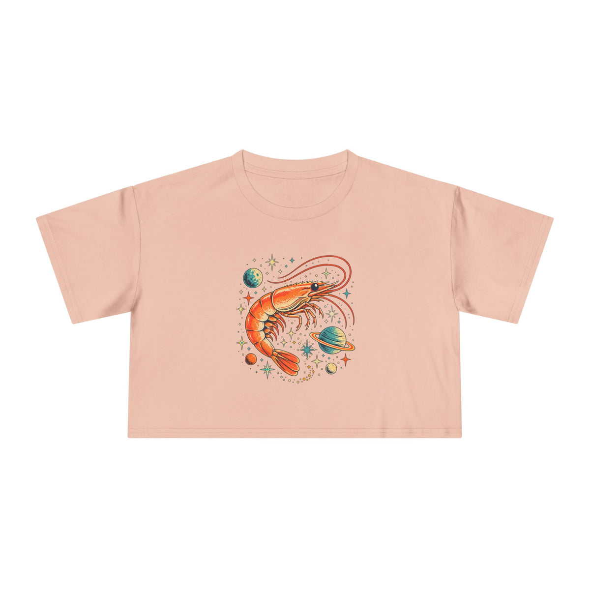 Cosmic Prawn — Women’s Crop Top