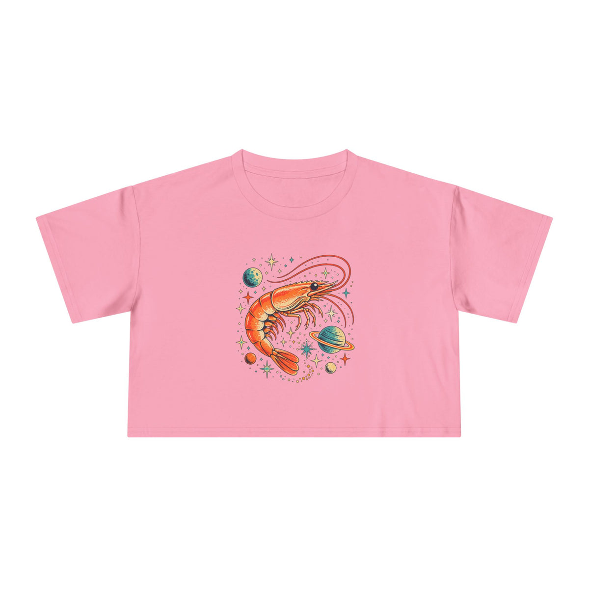 Cosmic Prawn — Women’s Crop Top