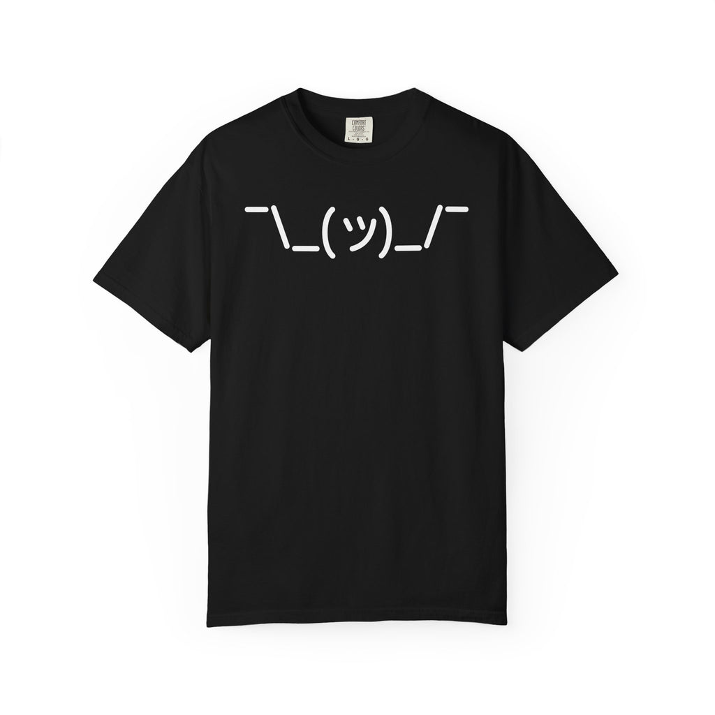 Shrug Emoticon - Dark