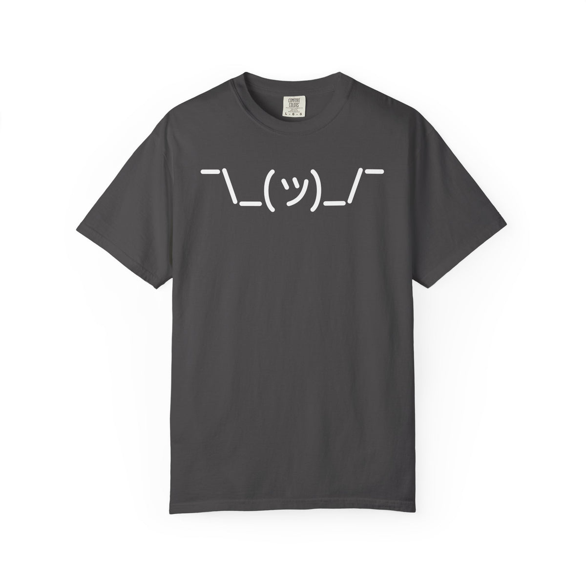 Shrug Emoticon - Dark